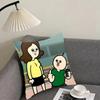 Funny Bbangbbangs Diary Cushion Cover Pillowcase Ultra Soft Skin Friendly Fabric Cloud Like Comfort & Concealed Zipper