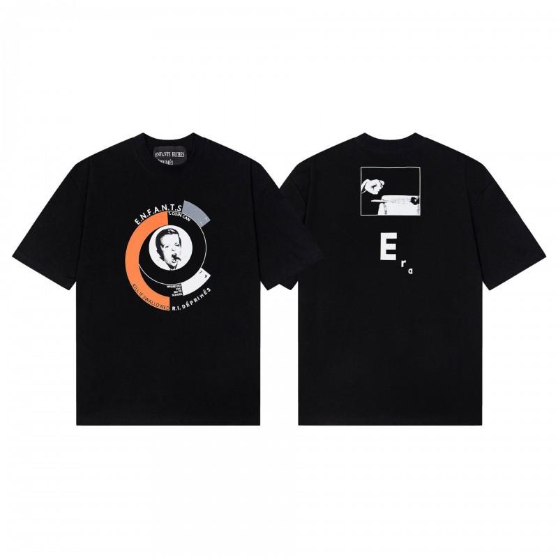 Unisex Oversized Cotton T-Shirt With Vintage Letter Print Art Portrait Design Loose Fit Casual Wear