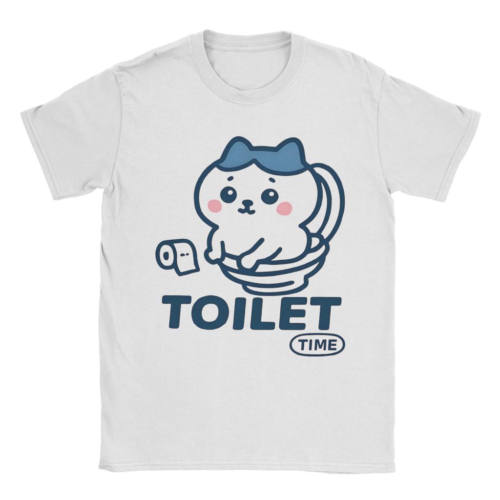 Men Chiikawa T Shirt  Pure Cotton Tops Funny Short Sleeve Round Neck Tee Shirt Graphic T-Shirts