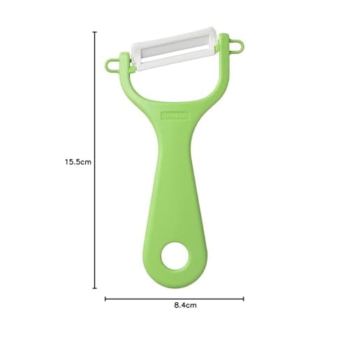 Kyocera Kerámia Hámozó, Rozsdaálló, Könnyen Tisztítható, Természetes Zöld, Ferde Penge, Könnyű és Éles, Hosszú Élettartamú, Nem Foltosodó, Sterilizáló és