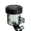 Universal Motorcycle Brake Fluid Reservoir Rear Master Cylinder Tank Oil Cup with Pipe Bracket For Honda Suzuki and Most