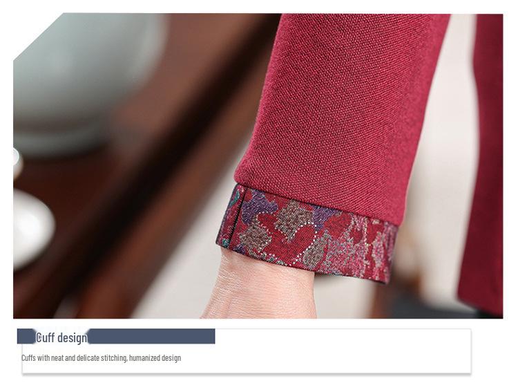 Elegant Spring & Autumn Shirt for Mother-in-law - Stylish Outfit for Middle-Aged & Elderly Women