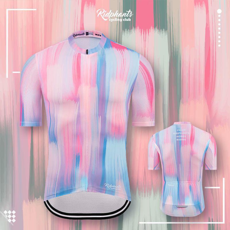 Unisex Cycling Jersey Short Sleeve Quick Dry Breathable Bike Shirt Mountain Road Wear