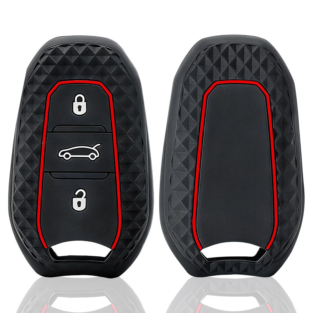 1PC Custodia in Silicone per Chiave Auto per Citroen C2 C3 C5 X7 C4 Picasso Berlingo per Peugeot 208 308 408 508 3008 4008 5008 Chiave Intelligente
