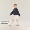 JELLYBABY Girls' French Style Fade-Resistant Denim Jacket