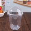 50pcs Transparent Disposable Cake Cup U Shaped Dessert Cup Drinkware Ice Cream Cup  Pudding