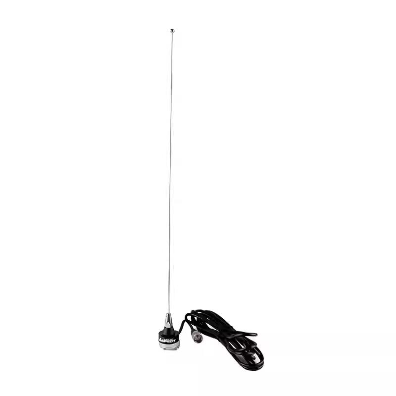 OPEK VH1208 53cm Dual-Band High Gain Car Antenna RG58U with Side Clip for Walkie-Talkie Base Station.