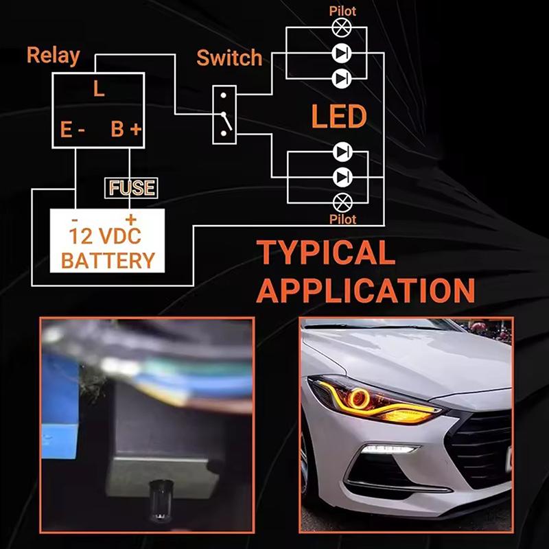 Cf13Kt Cf13 Cf14 Universal 3 Pins 12V 0.02A-20A Adjustable Led Turn Light Flasher Flash Relay Motorcycle Switch