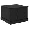 Coffee Table Black Oak Look 50 X 50 X 35 Cm Engineered Wood
