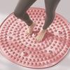 Deligoo Foot Reflexology Mat, Shiatsu Board [2025 New Cat Claw Shape], 55cm, Foot Massage Pad, Round Shape, Fatigue Relief (Pink)