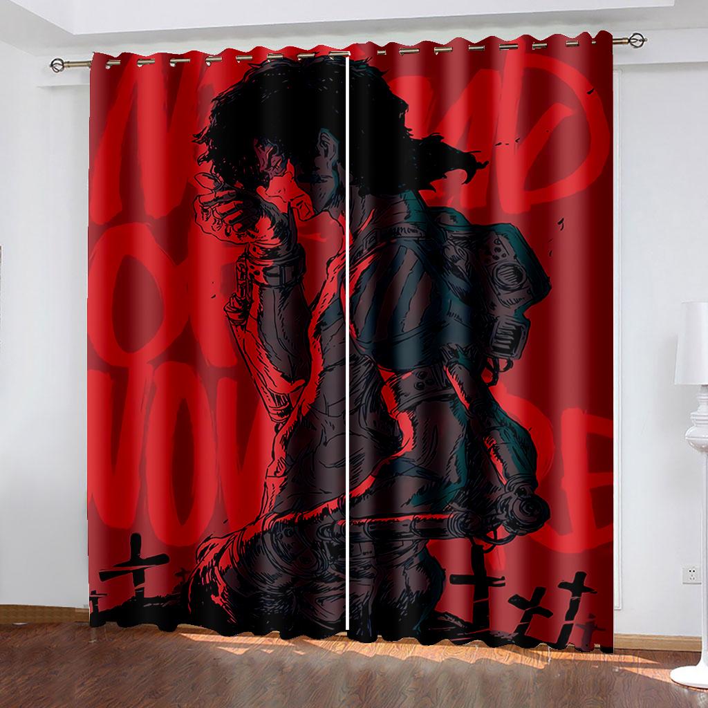 Hacker Soldier Red Dark Cool Child Window Curtains in Kids Bedroom Living Room Hall Treatments Kitchen Decoration Drapes Blinds