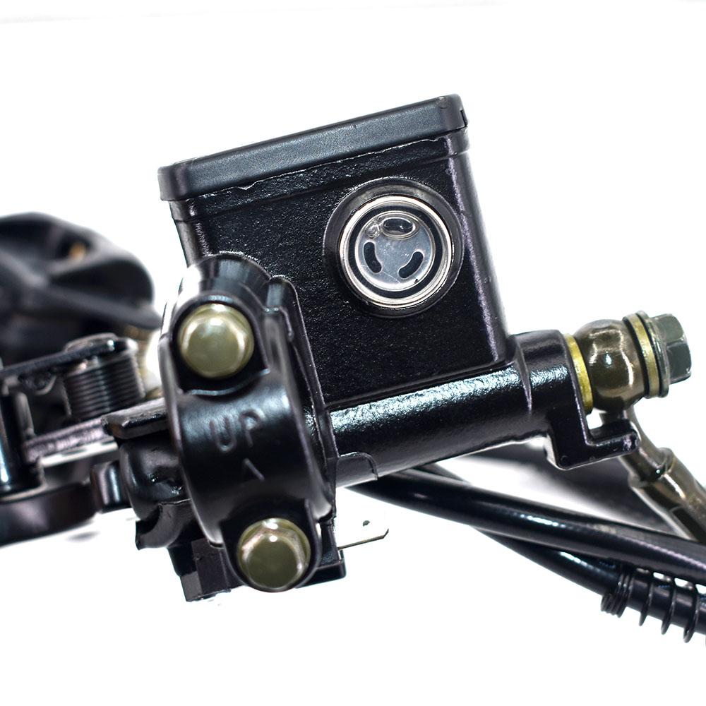 ATV Front Rear Brake Lever Assembly for 50 70 90 110 125 150cc Quad Master Cylinder Caliper Chinese Left Hand Bar Grips