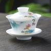 Chinese Traditions Gai Wan Tea Set Bone  Tea Gaiwan Tea Porcelain Pot Set ,  de soupière,  tasse à thé Kung Fu, service à thé