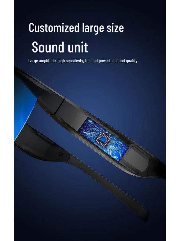 5,5 Zoll polarisierte Bluetooth-Sonnenbrille: Musik & Anrufbereit für Radfahren & Fahren