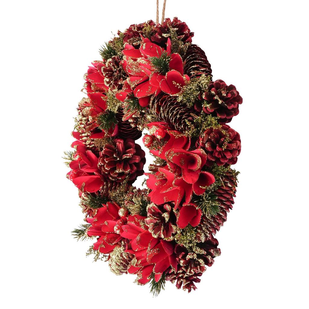 Francfranc Francfranc Wreath Large Red Christmas Door Decoration 2025 Model