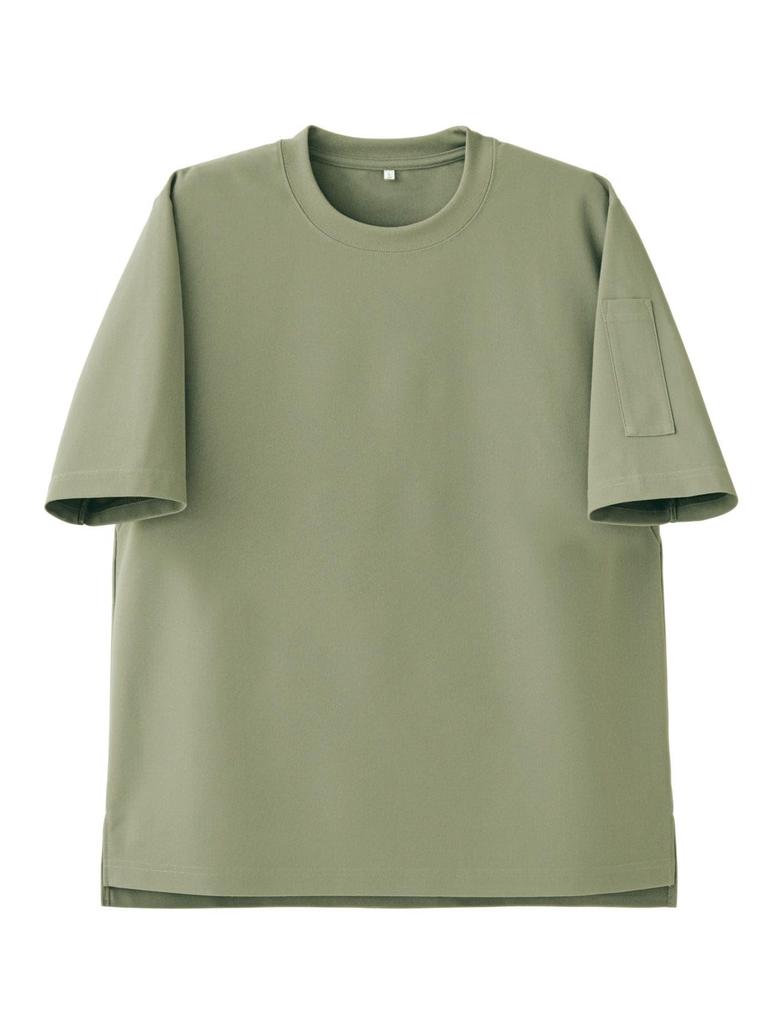 Seven Uniform CU1960-4 Moss Green 3L Crew Neck Short Sleeve T-Shirt