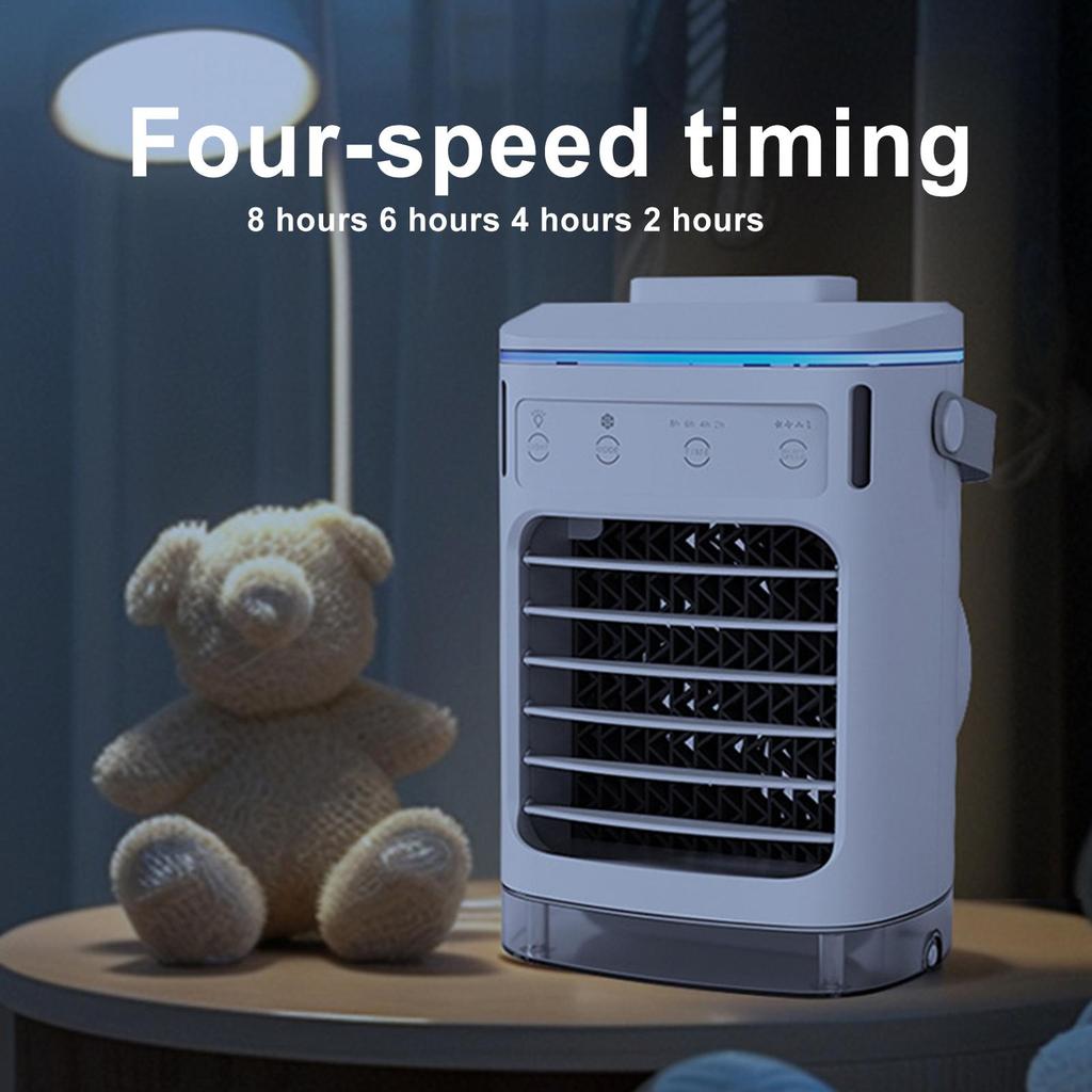 Air Conditioner Fan Portable Air Conditioner Cooler Fan Small Humidifier Rechargeable Quiet with Timer 4 Speeds Cool Gadgets