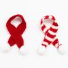 (5Pcs/bag)20cm Christmas Mini Scarf Landscape Decoration Knitted Finger Scarfs Xmas Tree Hanging Decoration Party Children's Toy