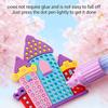 DIY Beads Pen Craft Kit Kids Art Set Princess Rainbow Patterns
