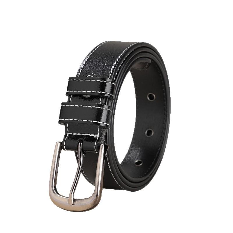 Leather Women'S Belt American Retro Fashion Jeans I Belt High Quality Corns Pin Buckle Belt Women