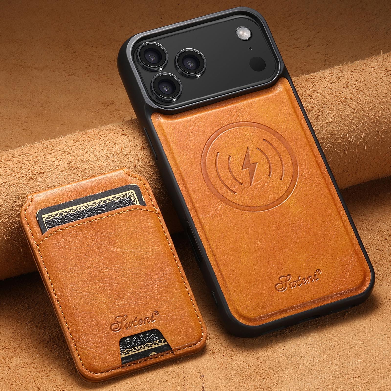 

Detachable Oil Wax Leather Case for iPhone 17 Pro Max Air 17e 16 Plus 16e 15 14 13 12 Pro Magnetic Card Slot Wallet Phone Cover iPhone 12 хакі