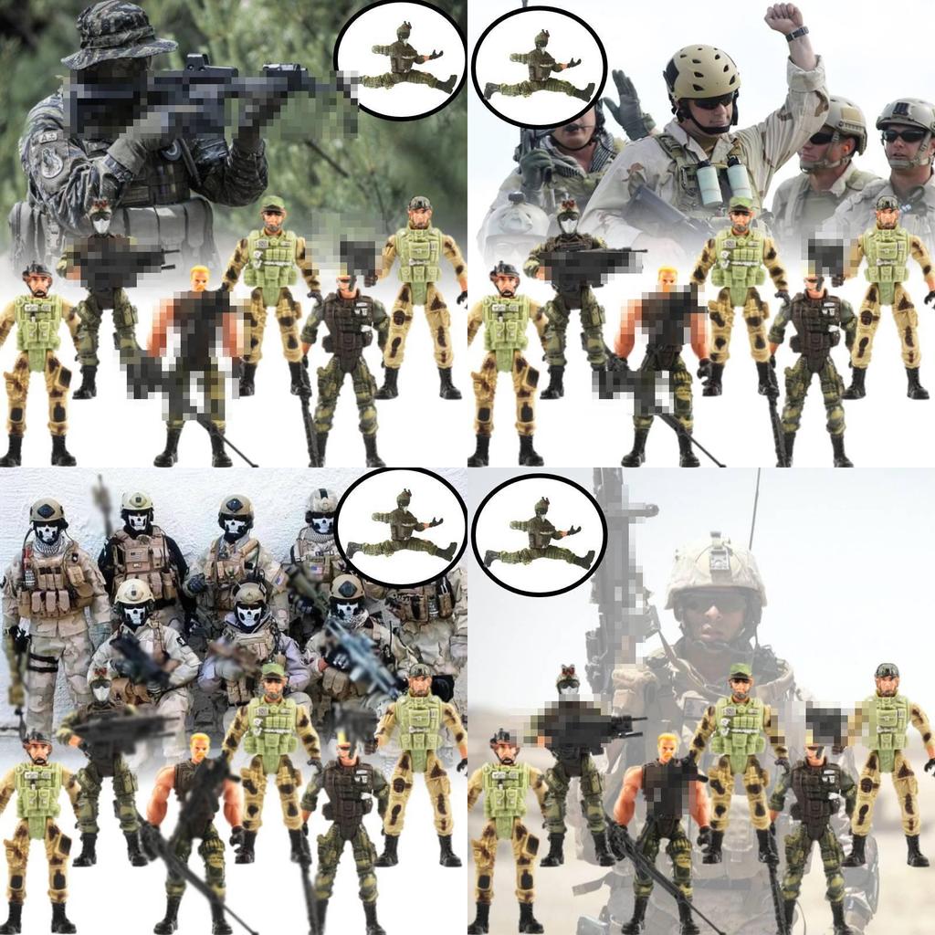 10cm Cross-border Military Action Figure With Articulated Joints Ideal For Collectors And Displays