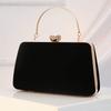 New Arrival Velvet Evening Bags Women's Retro Burgundy Handbag Birthday/wedding Party Mother's Clutch Bag Ladies Velour Purse