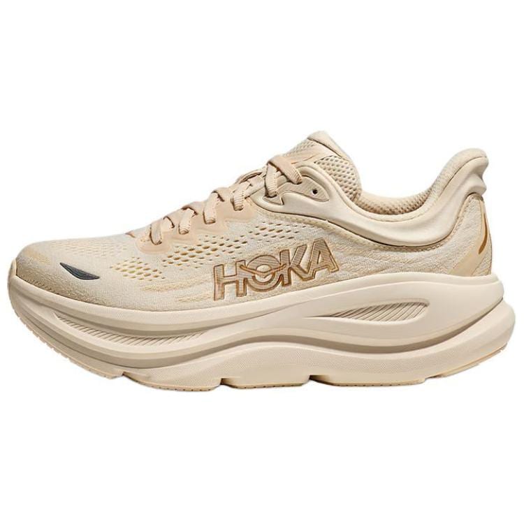 HOKA One One Scarpe Casual da Città per Pendolarismo e Corsa Bondi 9 Traspiranti Basse Donna Beige 1162012-VCH
