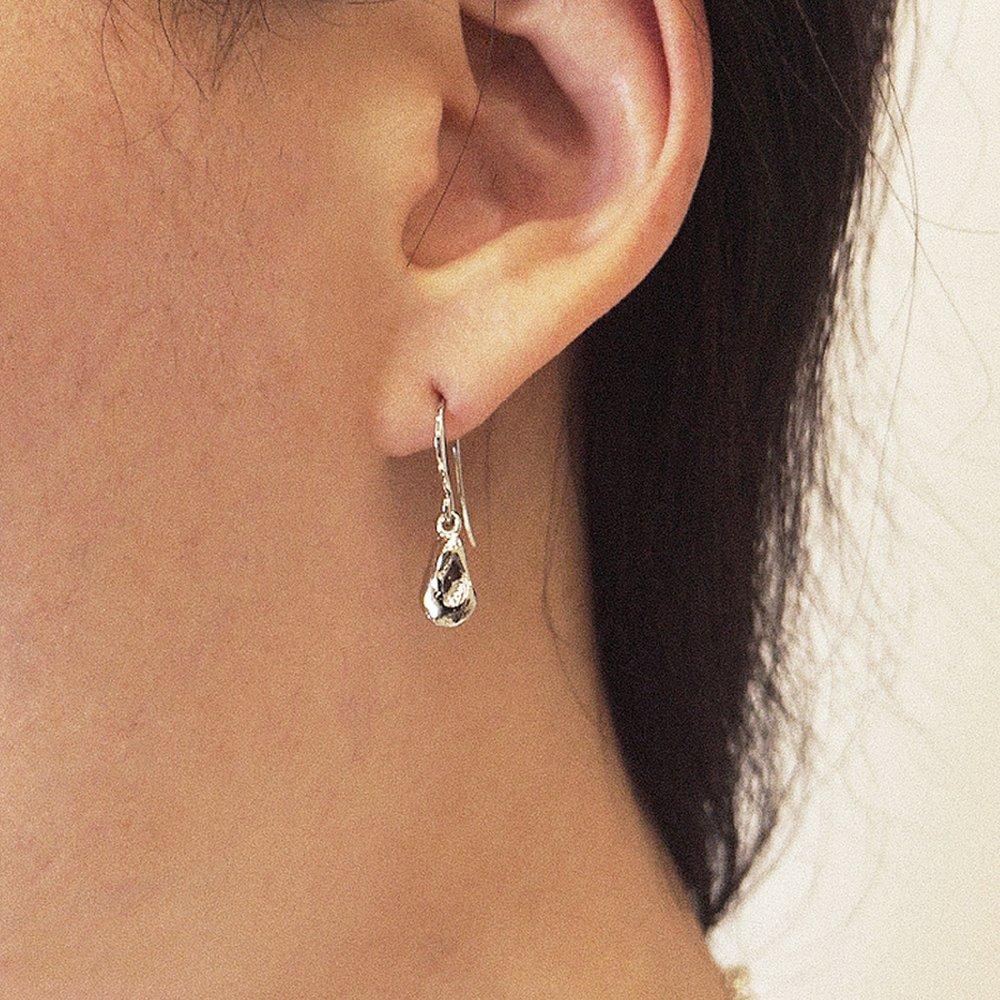 

Point Water Drop Earrings gold