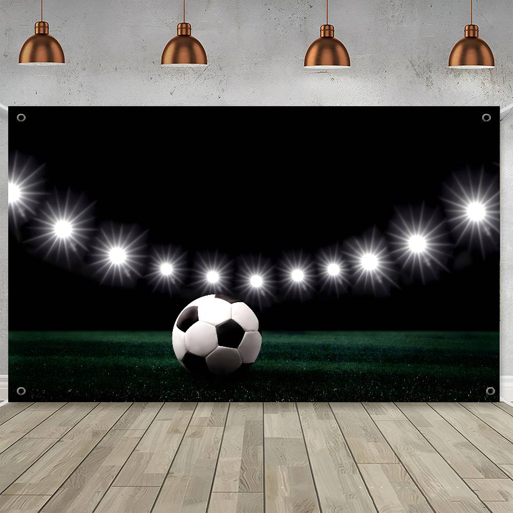 3D Ball Creative Pattern Hanging Flag Polyester Printed Banner Hand Pulled Flag