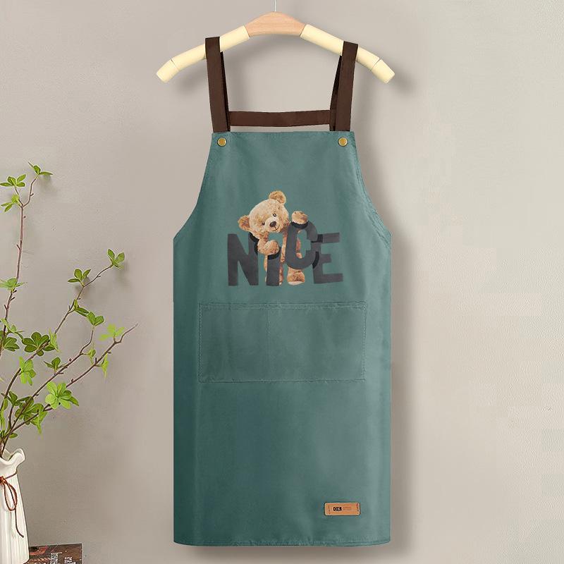 PVC Cross-back Kitchen Apron: Waterproof, Oil-proof for Home/Dining/Café, Unisex Workwear & Photography Accessory