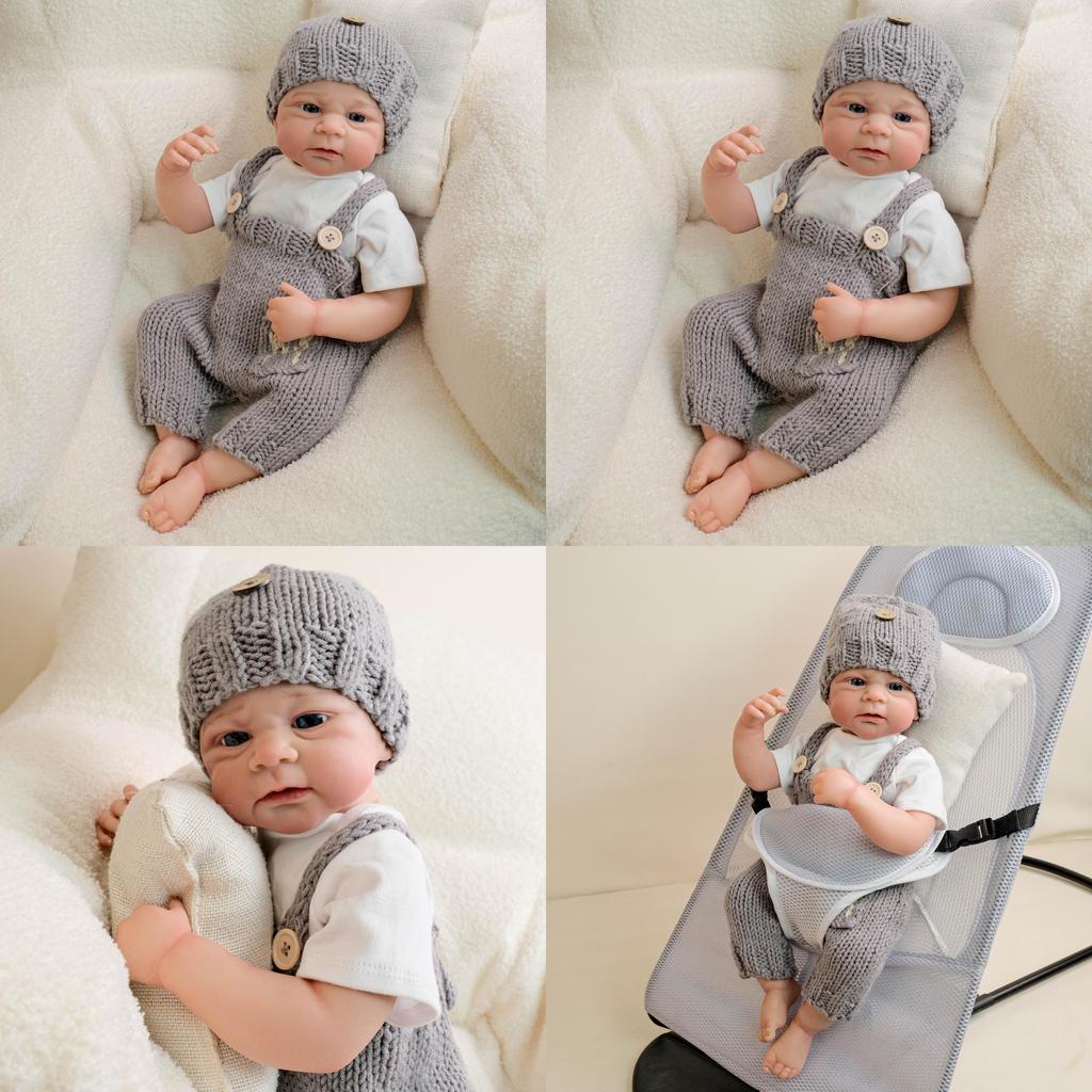 Silicone Reborn Doll 19inch With Realistic Features For Collectors And Giftgiving