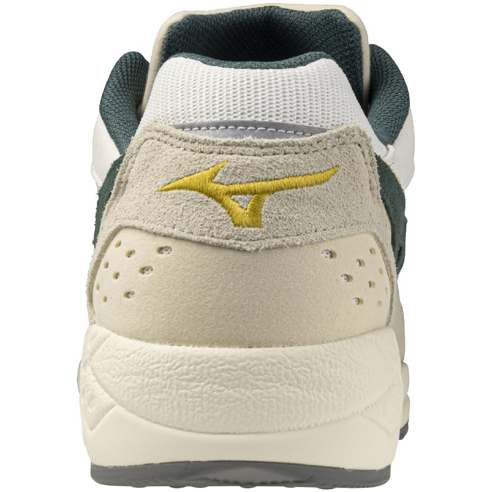 Mizuno Contender Perfect for and x Green x Size 2E Sneakers, Commuting, School, Lifestyle, Stylish, Off-White Beige, 25.0 cm,