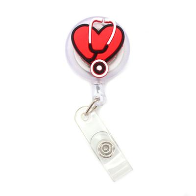 Work Card Clips Name Card Holder Nurse Doctor Retractable Badge Reel ID Card Clips Nurse Badge Holder Hospital Badge Holder