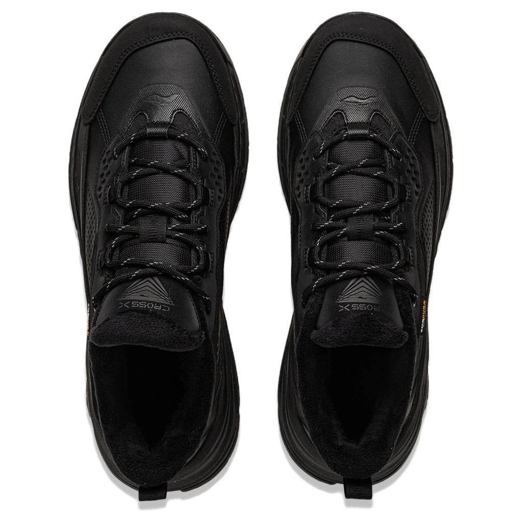 Li Ning Star Path 2 Synthetic Leather Rubber Low Comfortable Fleece Versatile Warm Wear-Resistant Low-Top Lifestyle Casual Shoes AGLV171-1