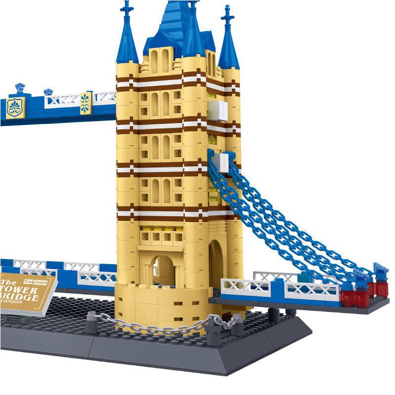 Non-Toxic World Famous Architecture The Tower Bridge Of London Building Blocks City Compatible Bricks Children Assemble 1052Pcs