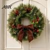 Holiday Wreath Decor 2Pcs Velvet Christmas Bows, Hanging Wall for Tree Luxury Gift Box Knots Topper, Wedding Backdrop, Bridal Shower, Birthday Party,