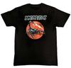 SCORPIONS Band Lightning Red Graphic Print Mens T-Shirt