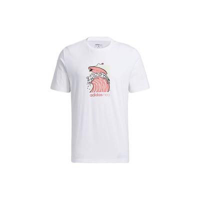 Camiseta Masculina Redonda Estampa Neo Surf Tops Branco GS2581