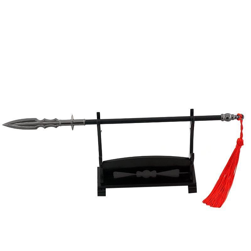 [Nekogamiyama] Romance of the Three Kingdoms General Hero Weapon Jiang Wei Boyue Spear Total Length 22cm  Miniature Figure Collector Interior
