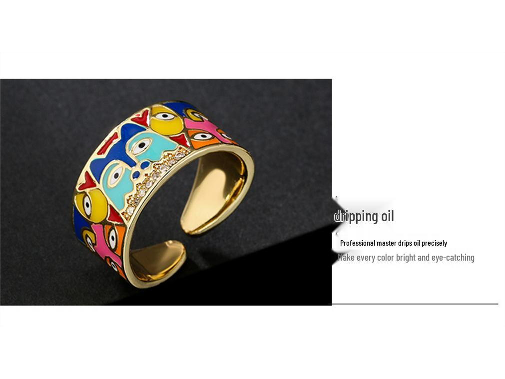 Pozłacana bransoletka z cyrkoniami i okiem proroka dla kobiet - Unikalna biżuteria w stylu INS