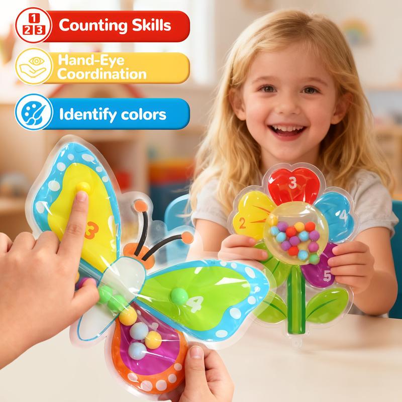 Sensory Fidget Toy for Autistic Color Sorting Maze Beads Montessori Toy Fine Motor Skills Stress Relief Preschool Learning Kids