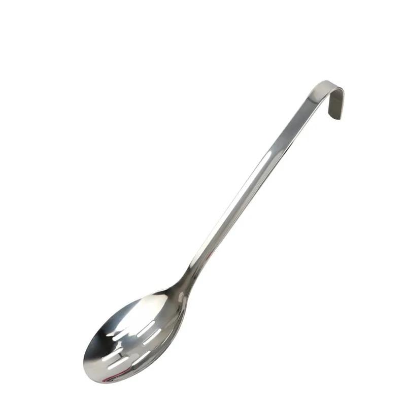 Big Long Handle Ladle Serving Stainless Steel Spoon with Hook Big Soup Scoop Buffet Creative Kitchen Cooking Utensils Tableware