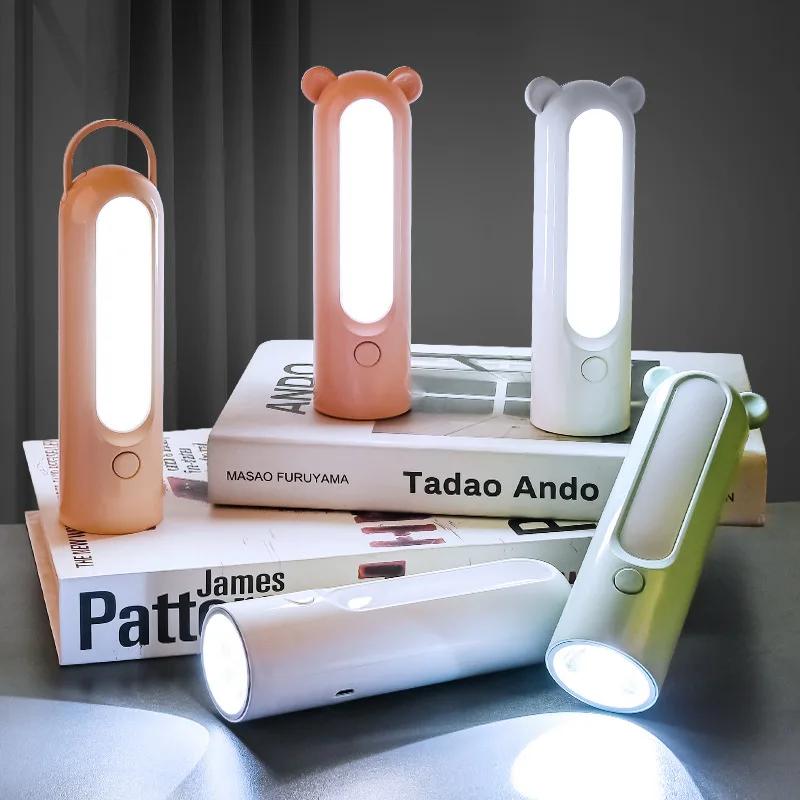 New Simple Camping Flashlight Night Light Portable Usb Rechargeable LED Light Convenient Camping Outdoor Lighting Table Lamp