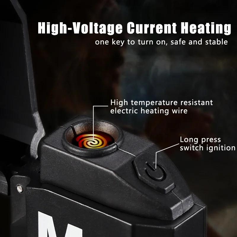 3PCS EDC Keychain Flashlight COB Portable Work Light USB Rechargeable Outdoor Camping Fishing Pocket Lamps with Heating Wire