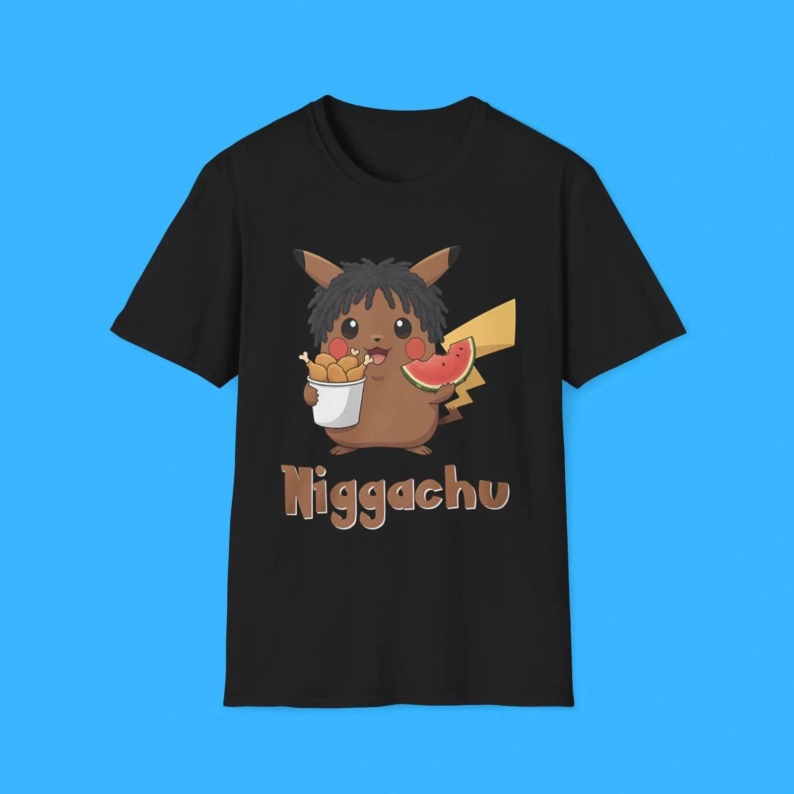 HOT ! Niggachu T shirt - Funny Shirt - Gift 2XL