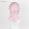 Anime Mitsuki Kiryu Cosplay Wig Pink 40cm Wigs Heat Resistant Synthetic Hair Halloween Party Role Play Unisex Wigs + Wig Cap