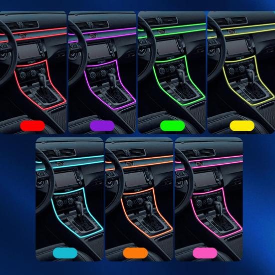 Car Colorful Ambient Light with Wireless App/RF Remote Control LED Interior Lighting Kit for Car Truck SUV RV Boat Home Bedroom Party Decor