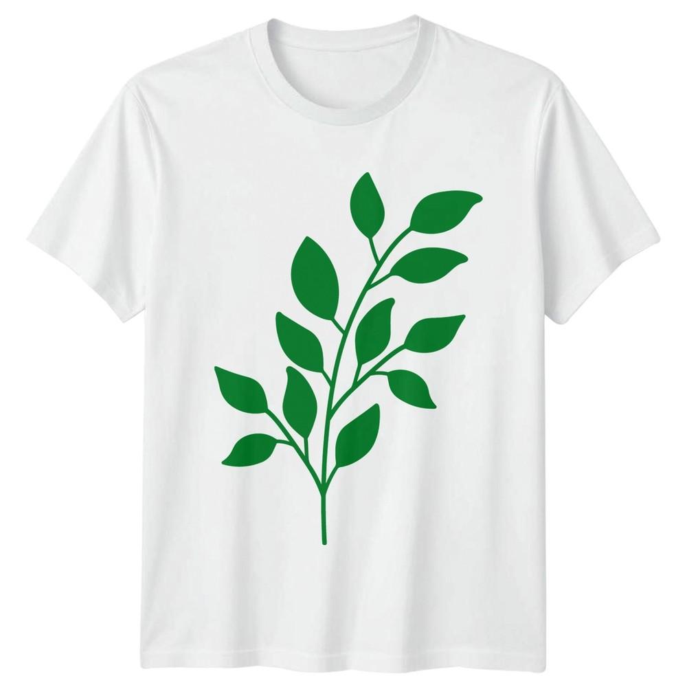 Hand Drawn Leaves TShirt Indoor Plants Gardening Gift For Him And Her S
