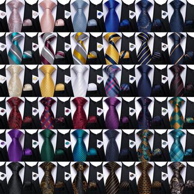 200 štýlov pánska hodvábna kravata Pocket Square Hanky ​​manžetové gombíky na svadobný pracovný ples
